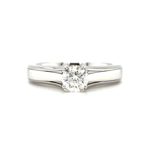 18kt White Gold Canadian Diamond Solitaire Ring