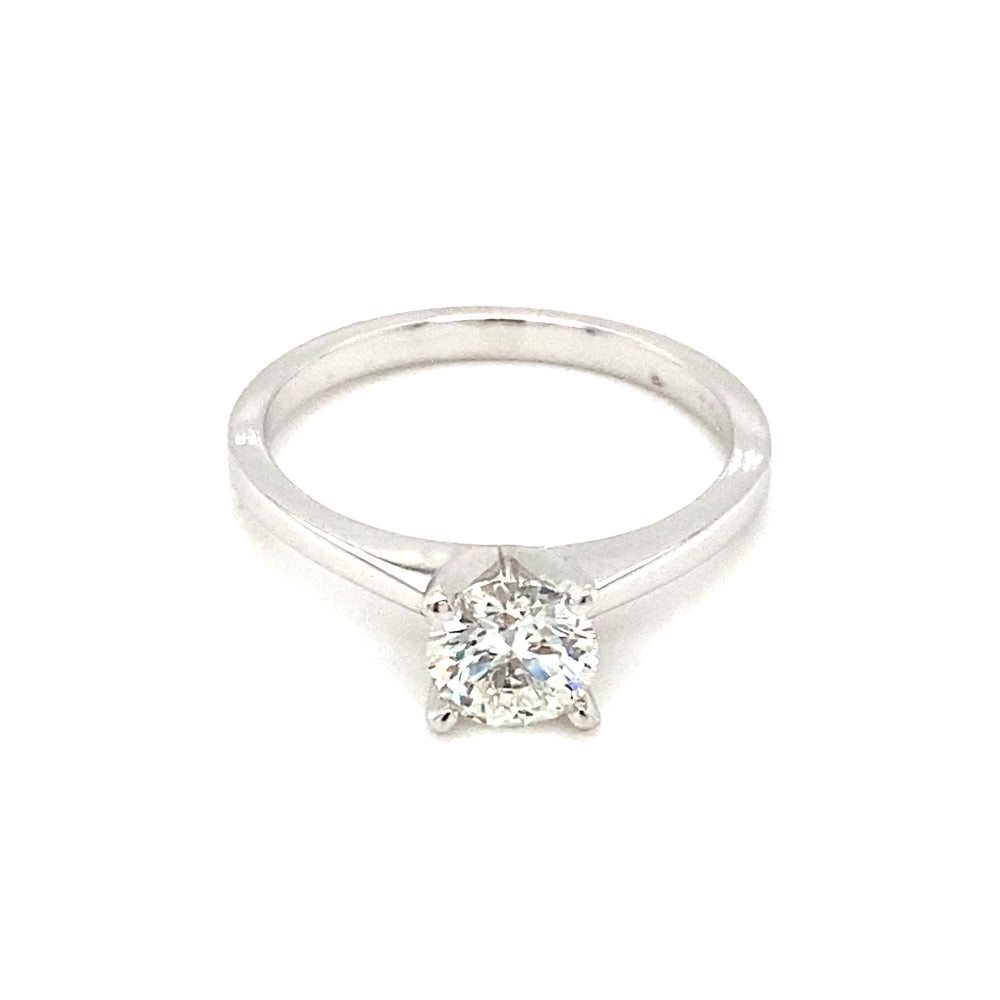 14kt White Gold .70ct Canadian Fire and Ice Diamond Solitaire Ring