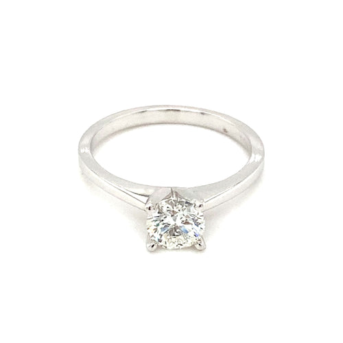 14kt White Gold .70ct Canadian Fire and Ice Diamond Solitaire Ring