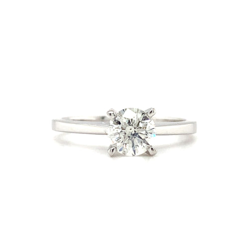 14kt White Gold .70ct Canadian Fire and Ice Diamond Solitaire Ring