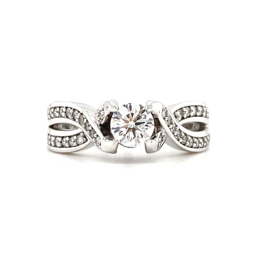 14kt White Gold .71ct Canadian Diamond Engagement Ring