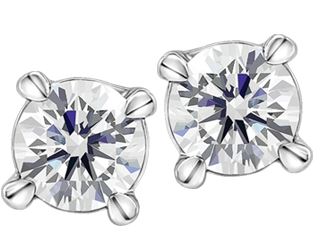 14kt White Gold Canadian Diamond Stud Earrings