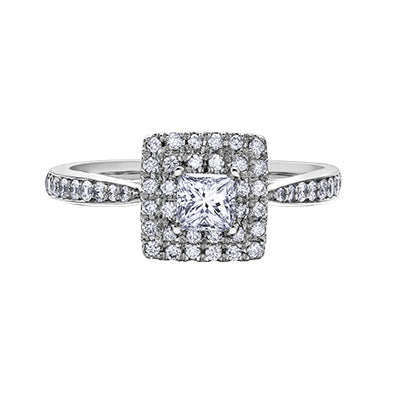 14kt White Gold Canadian Diamond Ring