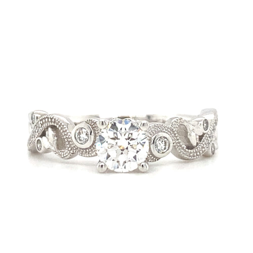 18kt White Gold .65ct Canadian Diamond Engagement Ring