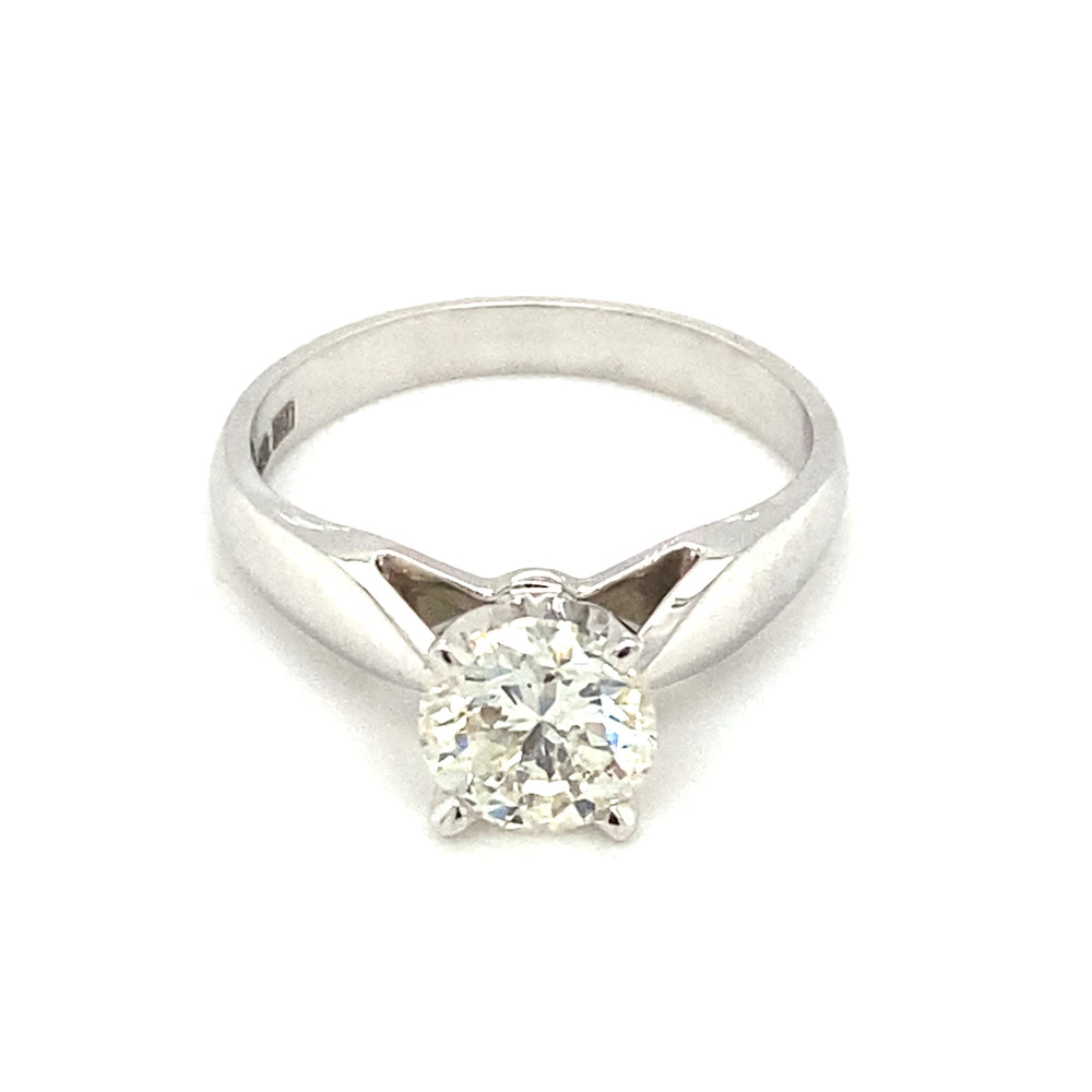 14kt White Gold 1.00ct Canadian Diamond Solitaire Ring