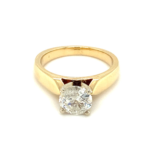 14kt Yellow Gold 1.11ct Canadian Diamond Solitaire Ring