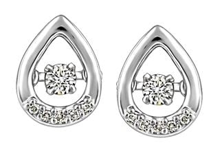 10kt White Gold Canadian Diamond Earrings
