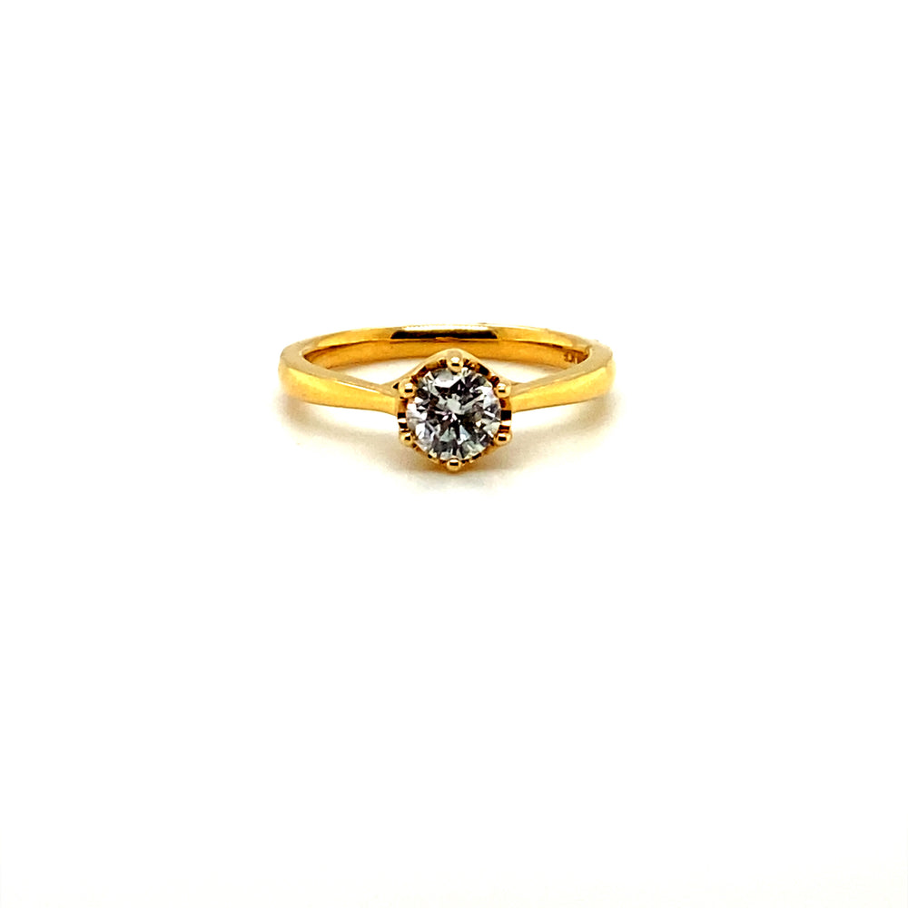14kt Yellow Gold .50ct Canadian Diamond Solitaire Engagement Ring