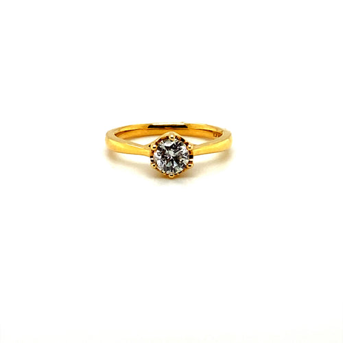 14kt Yellow Gold .50ct Canadian Diamond Solitaire Engagement Ring