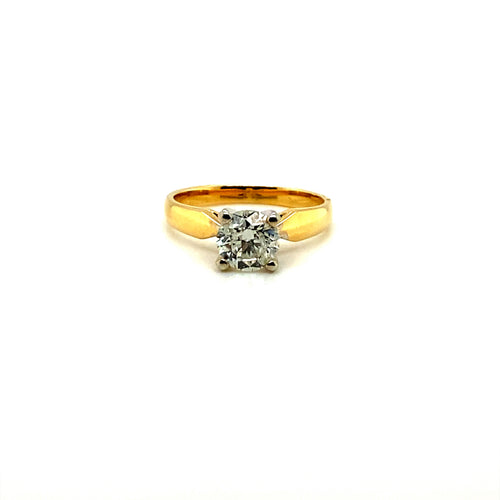 14kt Yellow Gold 1.01ct Canadian Diamond Solitaire Engagement Ring