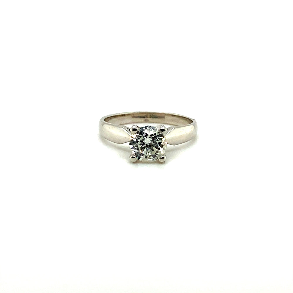 14kt White Gold 1.04ct Canadian Diamond Solitaire Engagement Ring