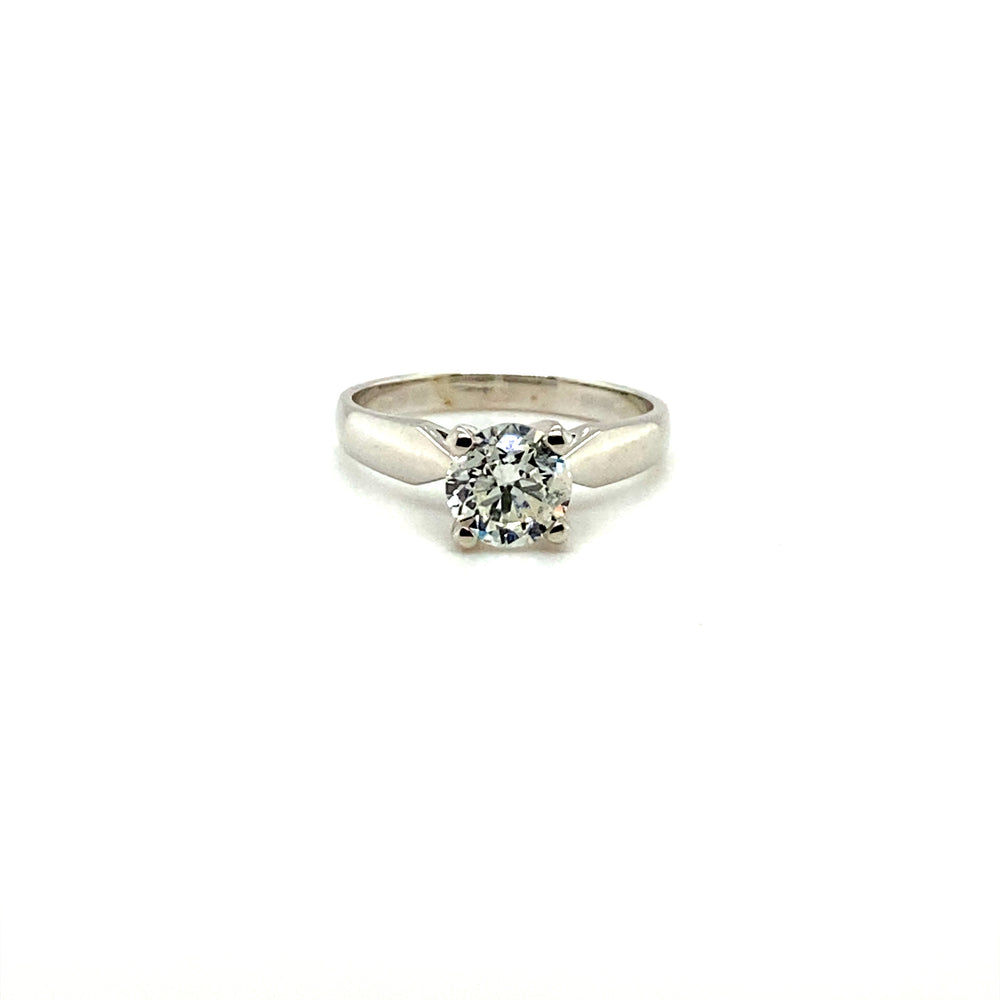 14kt White Gold 1.02ct Solitaire Canadian Diamond Engagement Ring
