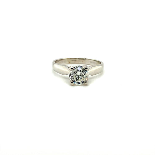 14kt White Gold 1.02ct Solitaire Canadian Diamond Engagement Ring