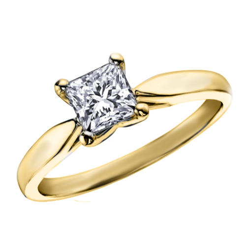 14k Yellow Gold 1.01ct Canadian Diamond Ring