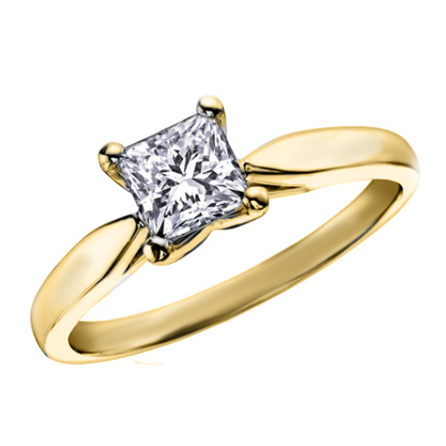 14k Yellow Gold 1.01ct Canadian Diamond Ring