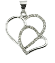 10kt White Gold Diamond Pendant