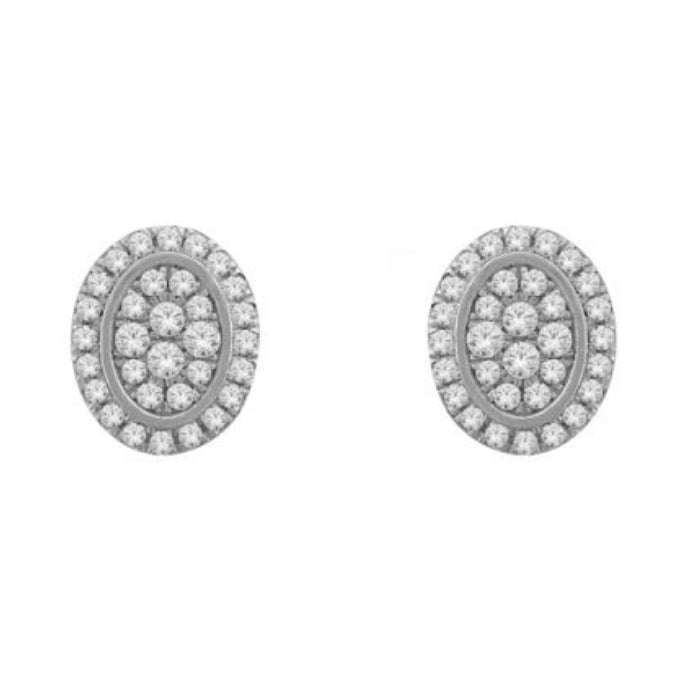 14kt White Gold .60ct Diamond Earrings
