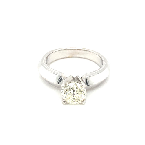 14kt White Gold 1.32ct Diamond Solitaire Ring