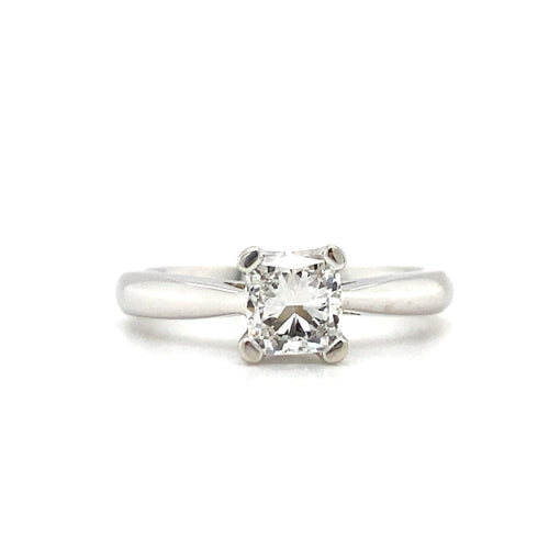 14kt White Gold Diamond Solitaire Ring