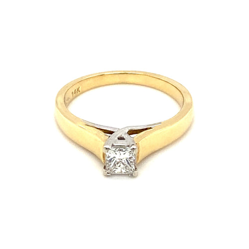 14kt Yellow Gold Diamond Solitaire Ring