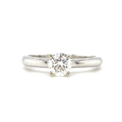 14kt White Gold Diamond Solitaire Ring