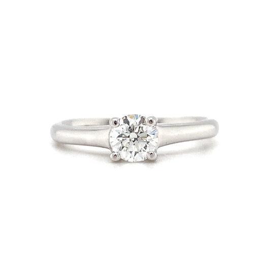 14kt White Gold Diamond Solitaire Ring