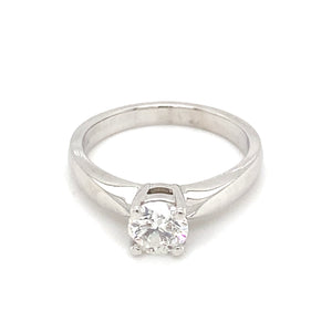 14kt White Gold .63ct Diamond Solitaire Ring