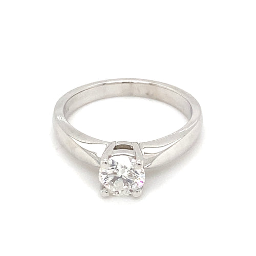 14kt White Gold .63ct Diamond Solitaire Ring