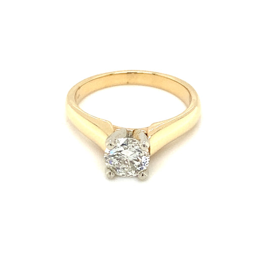 14kt Yellow Gold .83ct Diamond Solitaire Ring