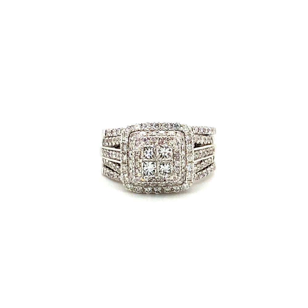 14kt White Gold 1.50ct Diamond Wedding Set