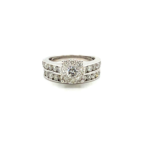 10kt White Gold 2.04ct Diamond Wedding Set