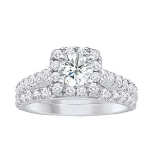 14kt Yellow Gold 1.50ct Diamond Wedding Set
