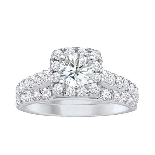 14kt Yellow Gold 1.50ct Diamond Wedding Set