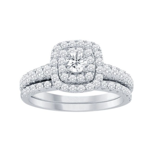 10kt Yellow Gold 1.00 Diamond Wedding Set