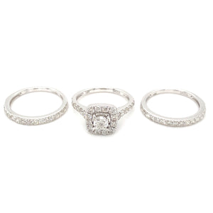 14kt White Gold 2.00ct Diamond Wedding Set