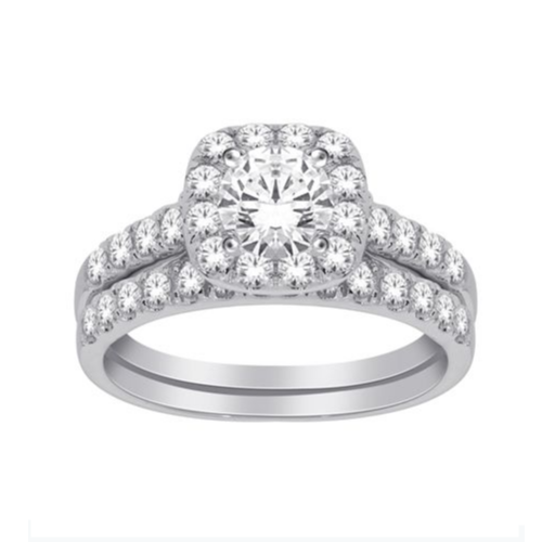 14kt White Gold 1.00 ct Diamond Wedding Set