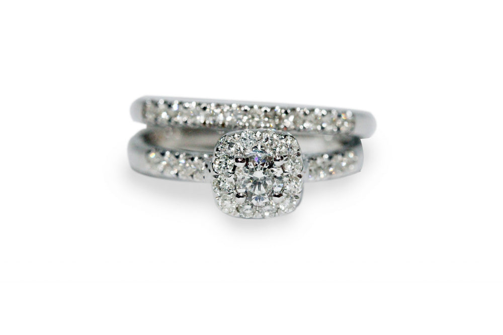 14kt Yellow Gold Diamond Wedding Set