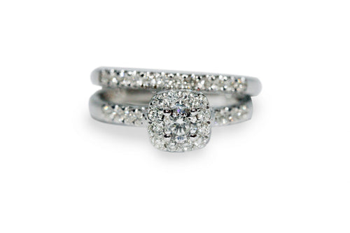 14kt Yellow Gold Diamond Wedding Set