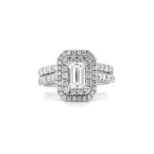 14kt White Gold 1.50ct Diamond Wedding Set