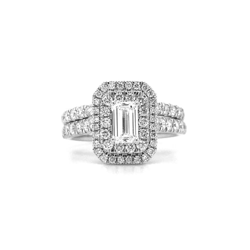 14kt White Gold 1.50ct Diamond Wedding Set