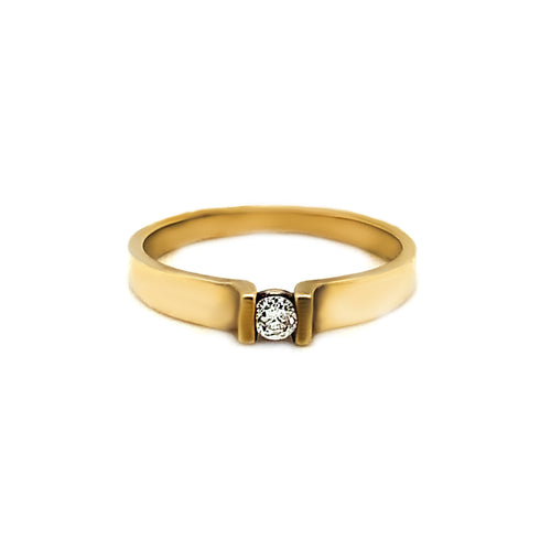 10kt Yellow Gold and Diamond Ring