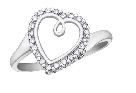 10kt White Gold Diamond Ring