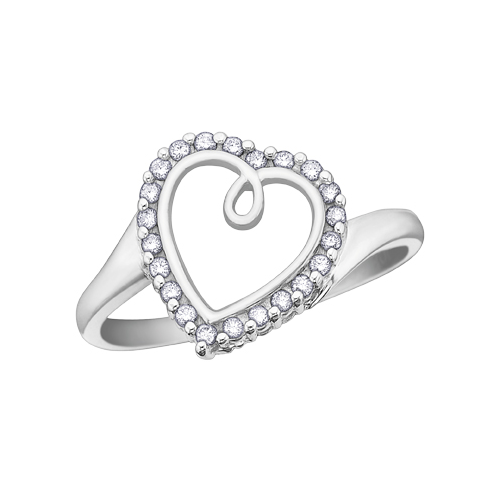 10kt White Gold Diamond Ring