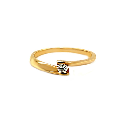 10kt Yellow Gold and Diamond Ring