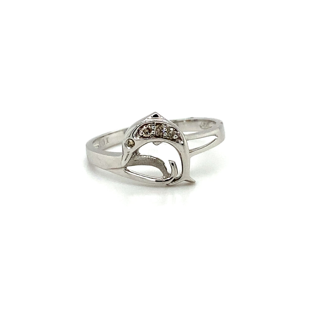 10kt White Gold 0.05ct Diamond Ring