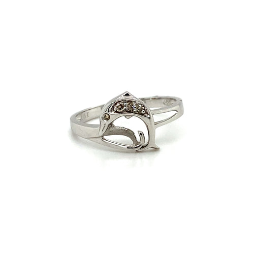 10kt White Gold 0.05ct Diamond Ring