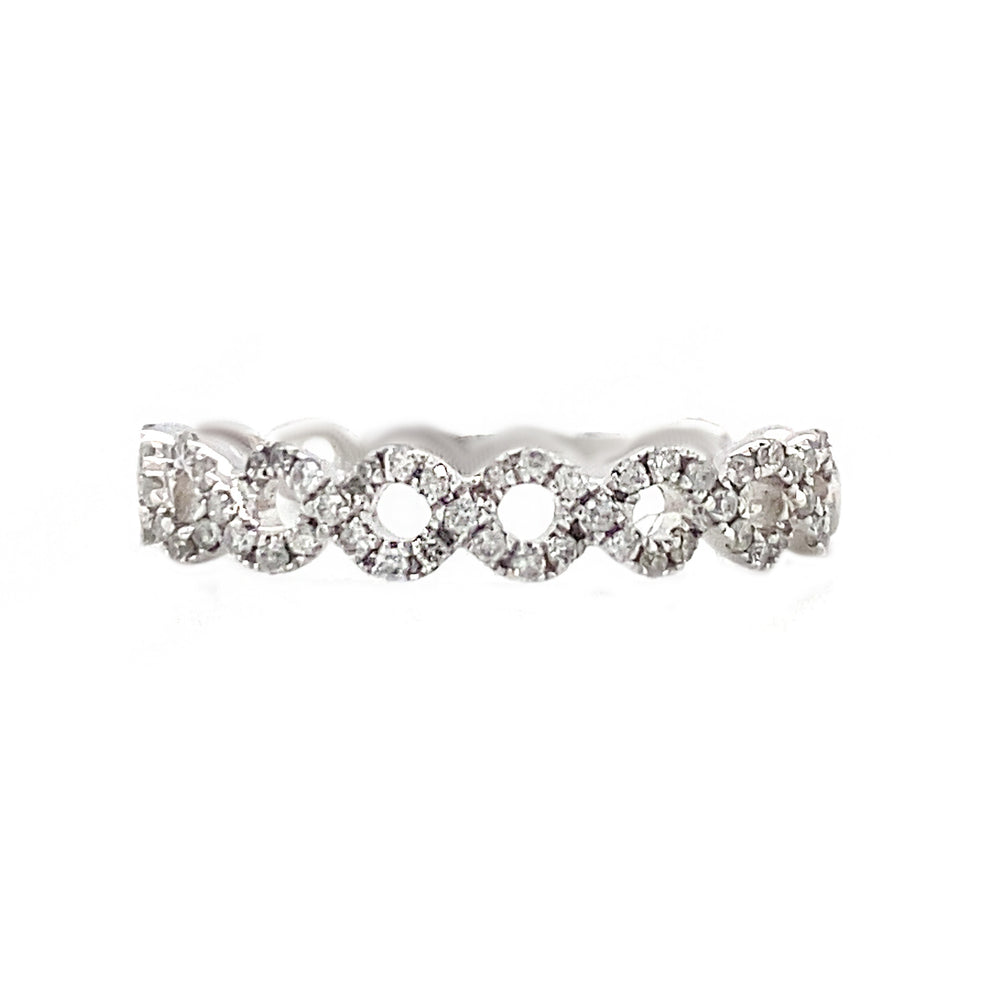 10kt White Gold Diamond Band