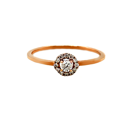 10kt Rose Gold and Diamond Ring