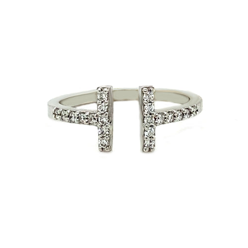 10kt White Gold and Diamond Ring