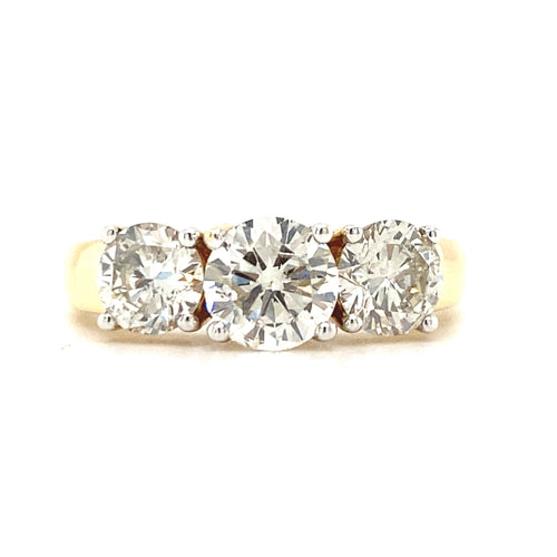 14kt Yellow Gold 2.10ct Diamond Ring